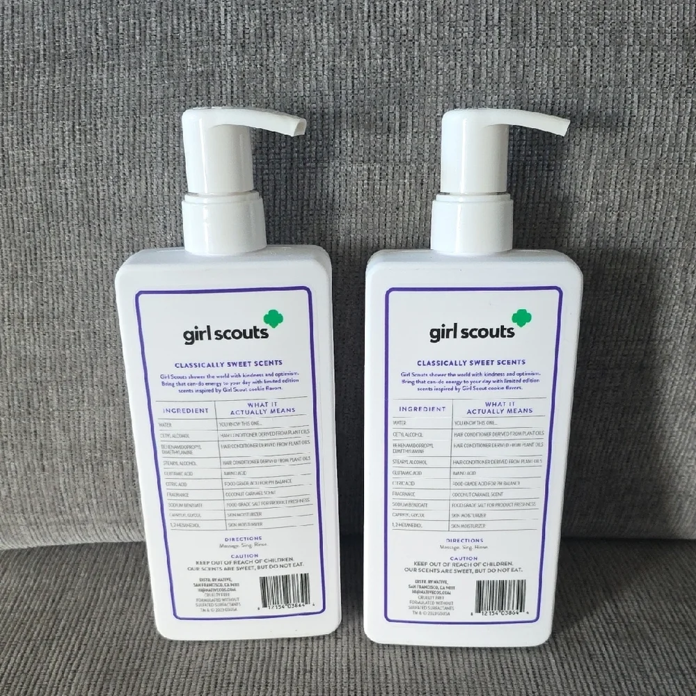 Native Girl Scouts Coconut Caramel‎ Moisturizing Conditioner, 2 Bottles, 16.5oz.
